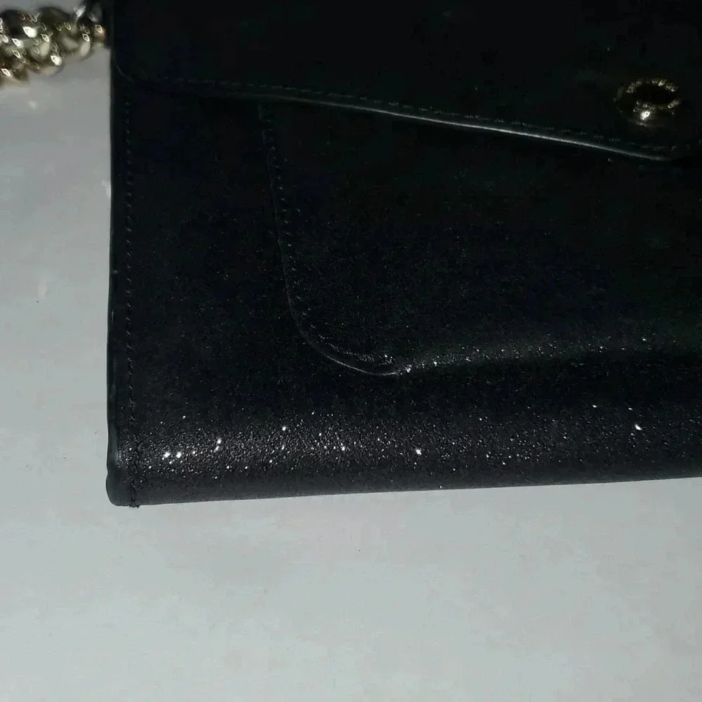 Kate Spade Black Tinsel Flap Crossbody